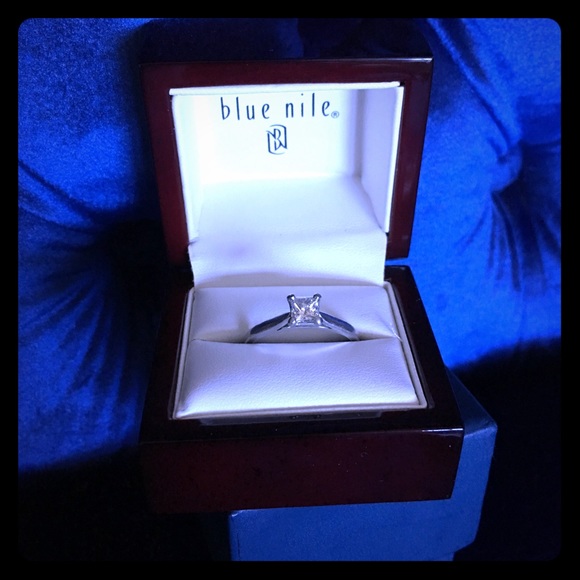 Blue Nile Jewelry - Princess cut Diamond solitaire engagement ring